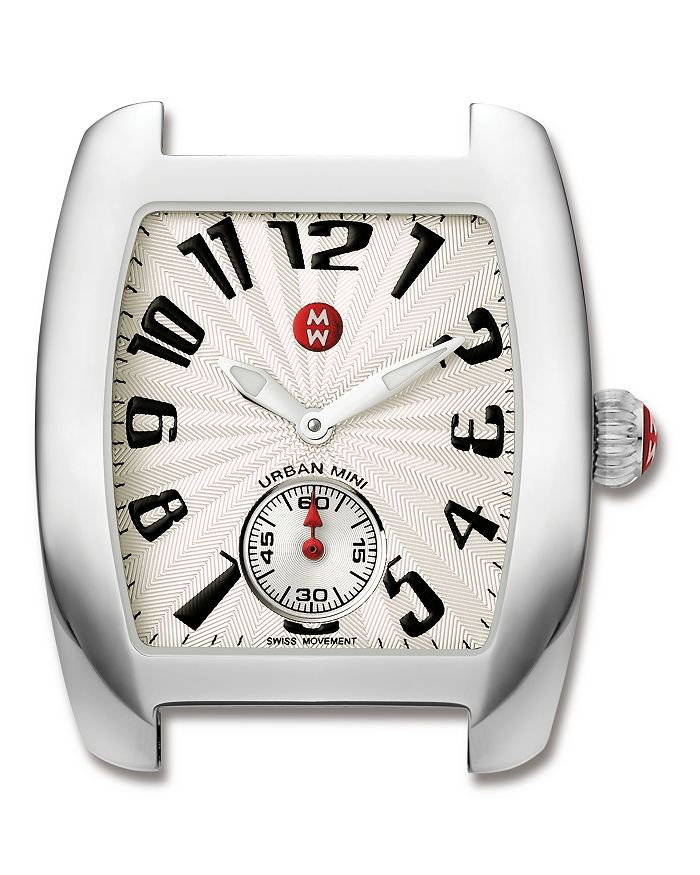 MICHELE Urban Mini Stainless Steel Watch Head 29 x 35mm
