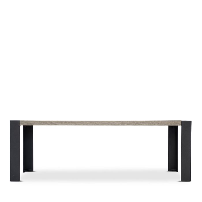 Bernhardt Cedar Key Outdoor Dining Table In Charcoal With Aluminum