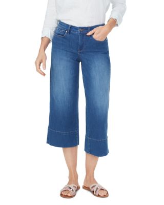 nydj wide leg capri jeans