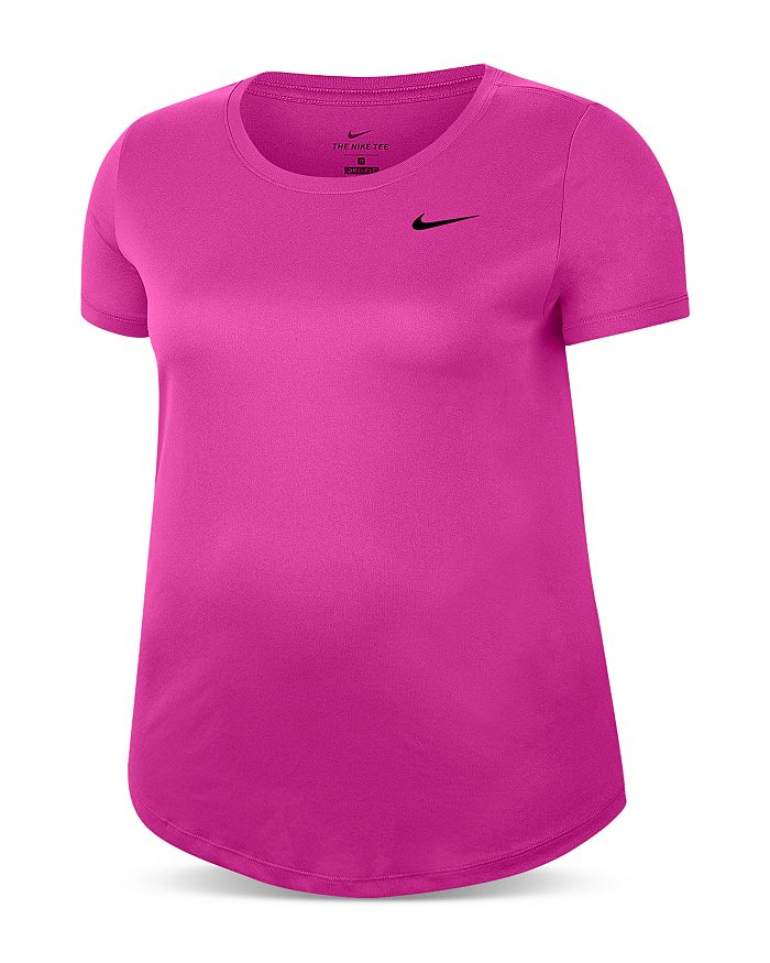 Nike Plus Dri-fit Logo Tee In Fire Pink