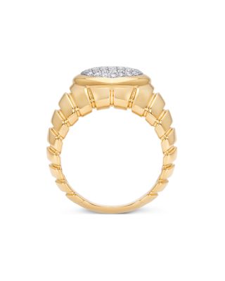 18K Yellow Gold Timo Diamond Pav&eacute; Ring