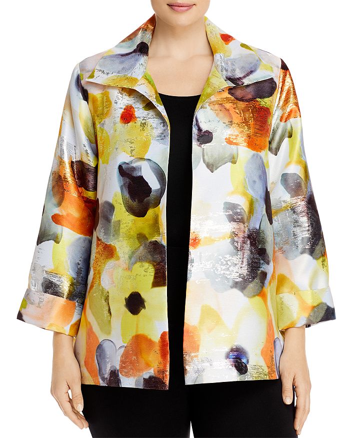 Caroline Rose Plus Under The Sun Jacquard A Line Jacket