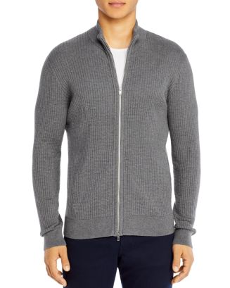 Theory Amadeo Breach Cotton Zip Cardigan | Bloomingdale's