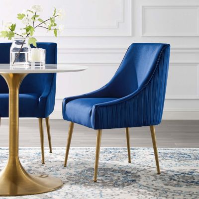 Modway - Discern Pleated Back Upholstered Performance Velvet Dining Chair