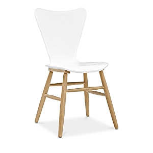 Modway Cascade Wood Dining Chair In White