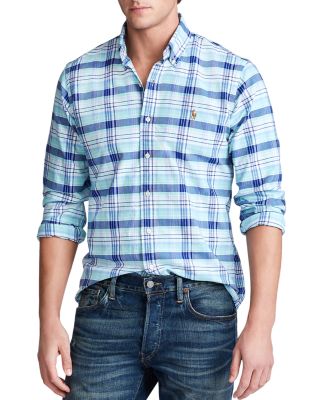 plaid ralph lauren button down