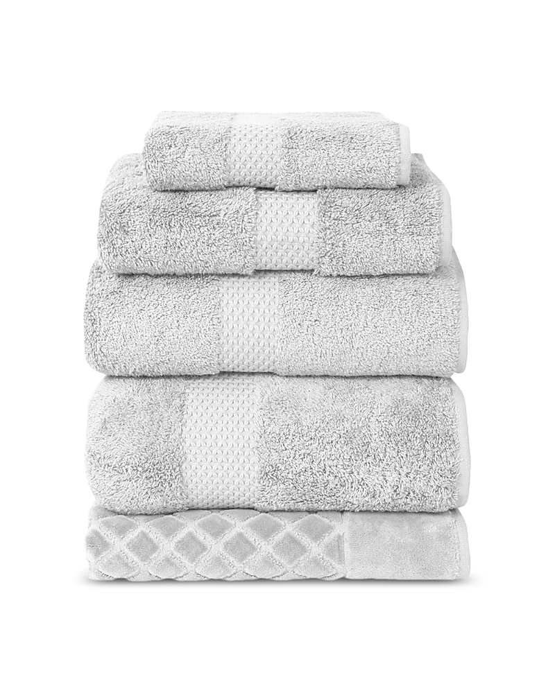 Shop Yves Delorme Etoile Guest Towel In Silver