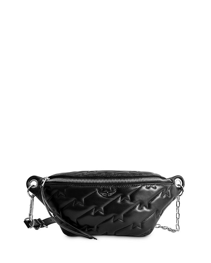 Zadig & Voltaire Edie Zv Quilted Leather Fanny Pack In Black | ModeSens