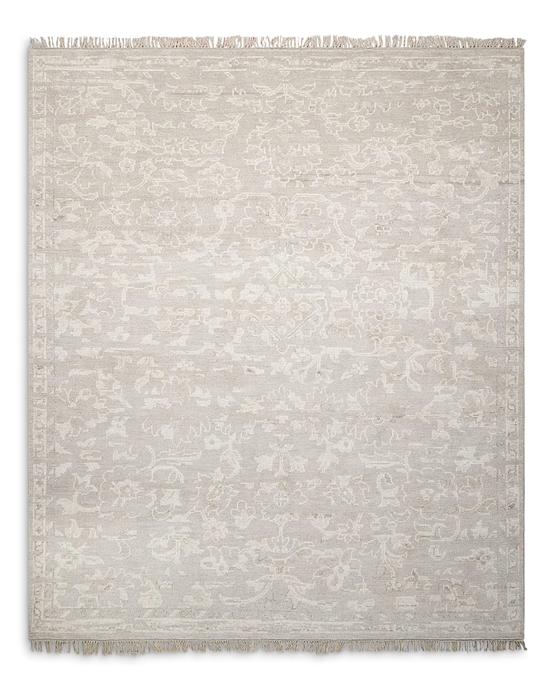 Nourison Elan Eln03 Silver 5'6" X 8' Area Rug In Silver