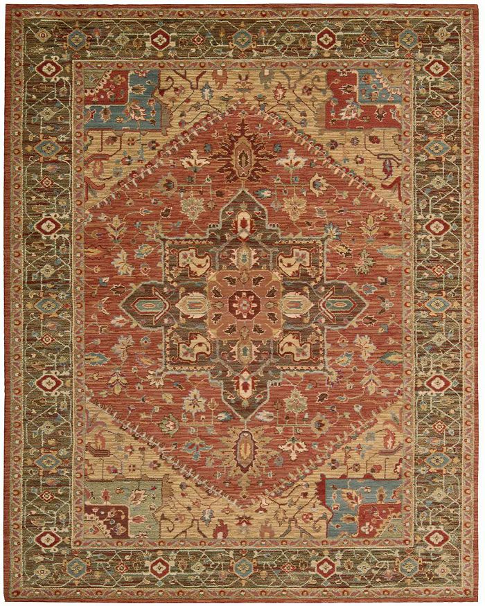 Nourison Living Treasures Li01 Area Rug, 3'6 X 5'6 In Rust