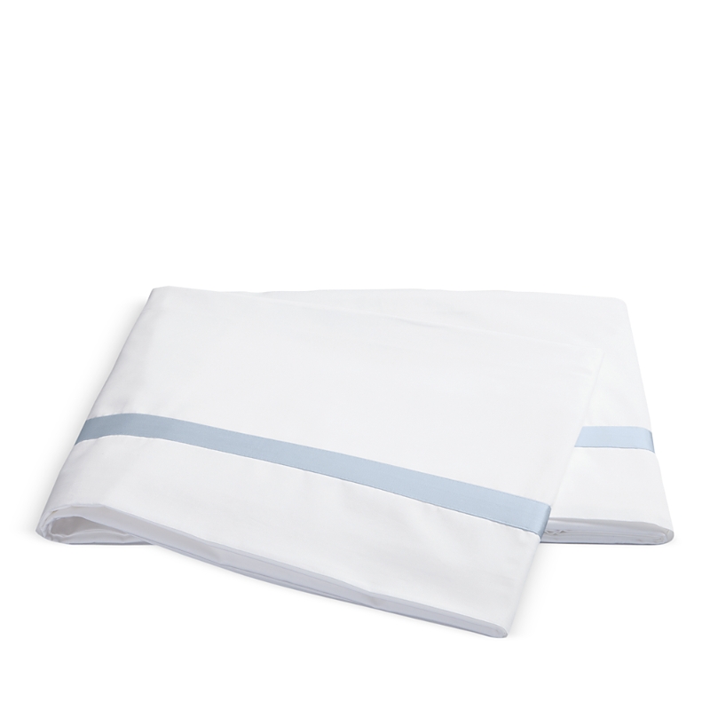 Matouk Lowell Flat Sheet, King In Blue