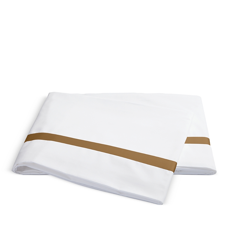 Matouk Lowell Flat Sheet, King In Bronze