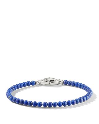 David Yurman Men's Spiritual Beads Bracelet with Lapis