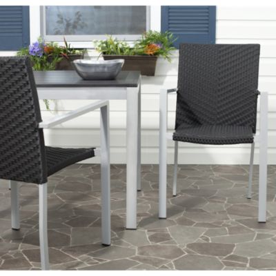 Cordova Indoor/Outdoor Stacking Arm Chairs, Set of 2