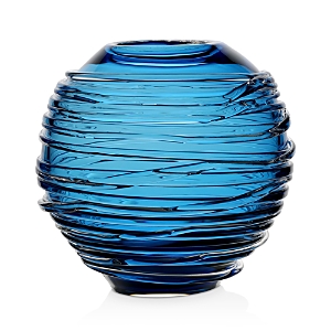William Yeoward Crystal Miranda Globe Vase 6 In Aqua