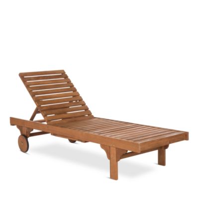 Safavieh - Newport Chaise Lounge Chair With Side Table