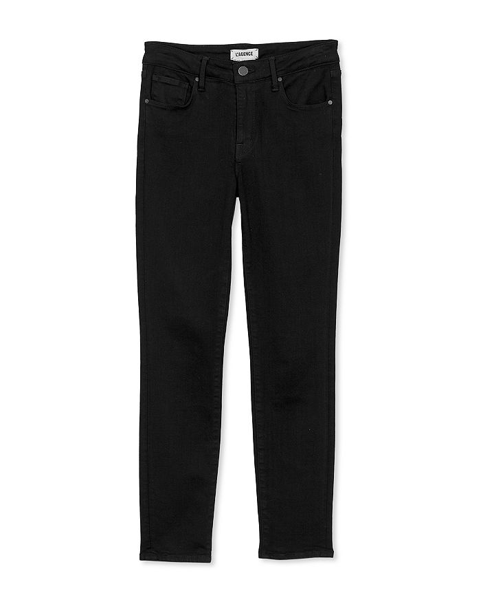 Shop L Agence Margot High-rise Skinny Jeans In Noir