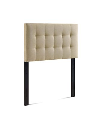 Lily Upholstered Fabric Headboard, Twin