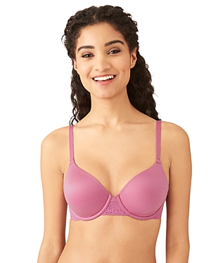 B.tempt'd By Wacoal Future Foundations Lace T-shirt Bra In Rose Violet
