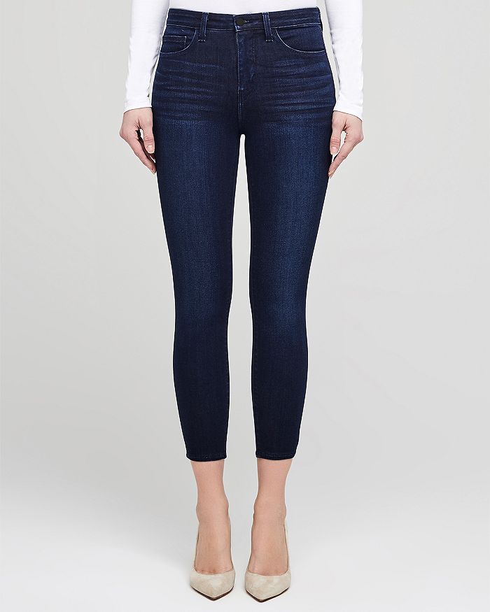 L Agence Margot High-rise Skinny Jeans In Marino Blue