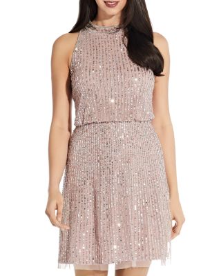 Adrianna Papell - Blouson Sequin Dress