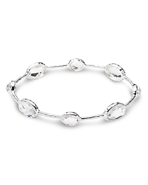 Ippolita 'rock Candy' 8-stone Sterling Silver Bangle (online Only) In Silver