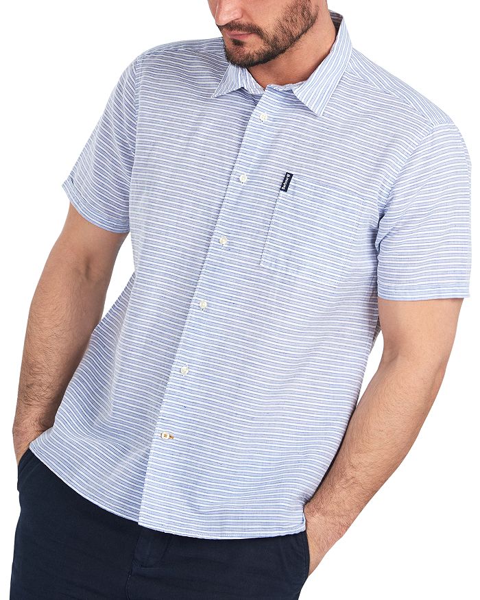 Barbour Striped Short Sleeve Shirt | Bloomingdale's