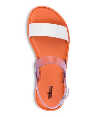 orange designer sandals