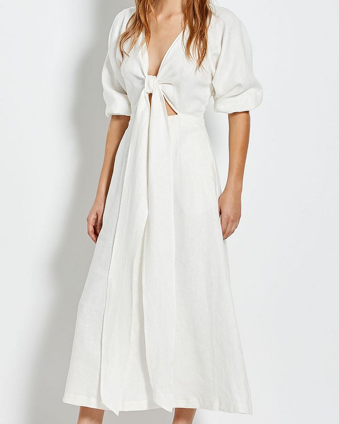 Nicholas linen dress deals