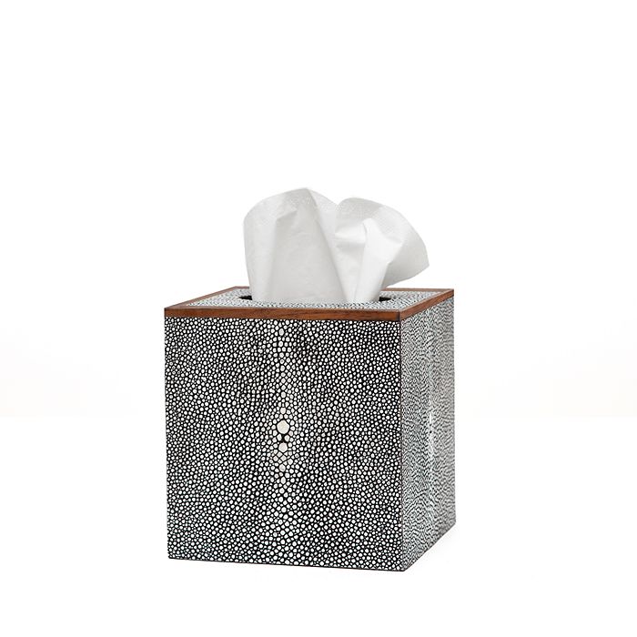 Pigeon & Poodle Manchester Tissue Box In Cool Gray