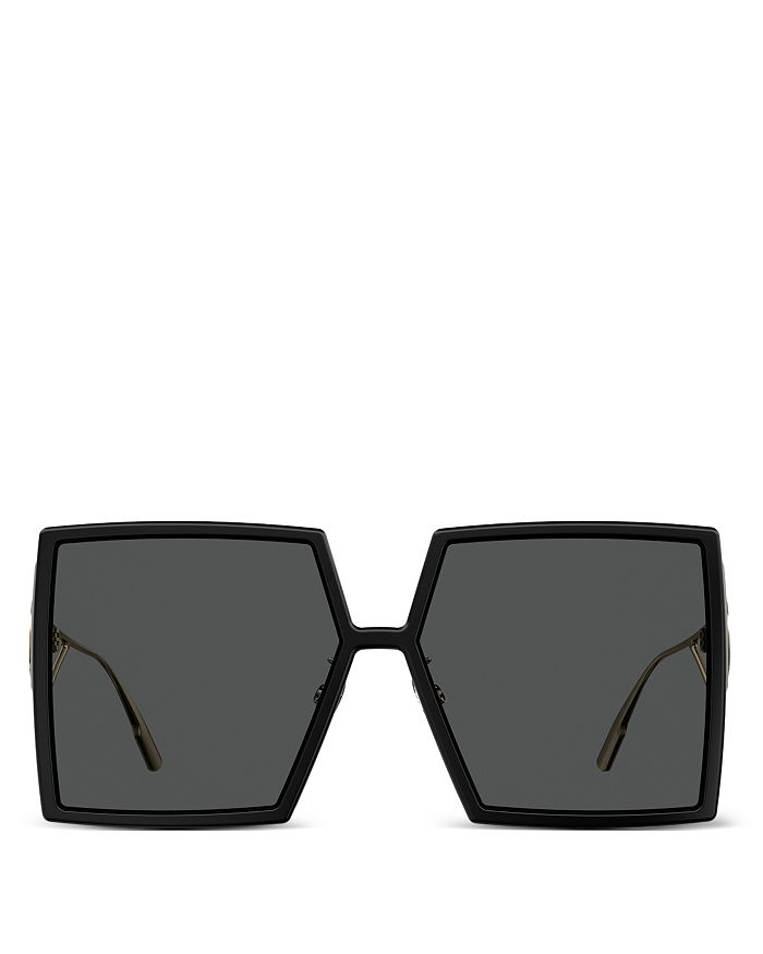 Dior Women's Montaigne Square Sunglasses, 58mm In Black/gray