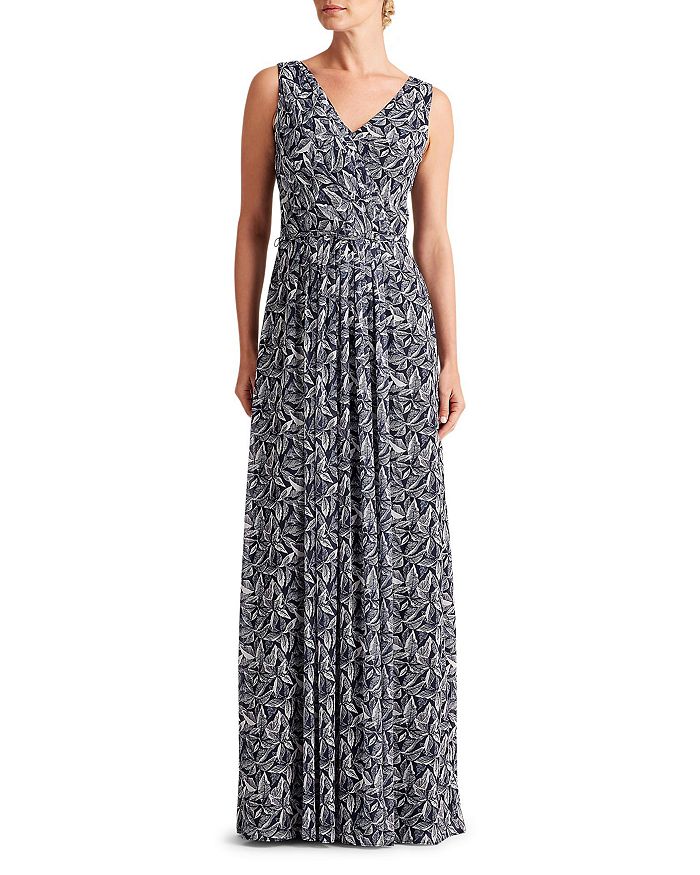 Ralph Lauren Sienna Timor Leaves Printed Gown | Bloomingdale's