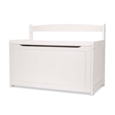 White Wooden Toy Chest