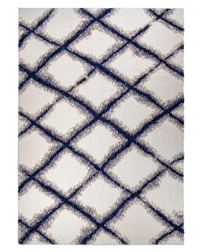 Orian Cotton Tail Line Trellis Area Rug