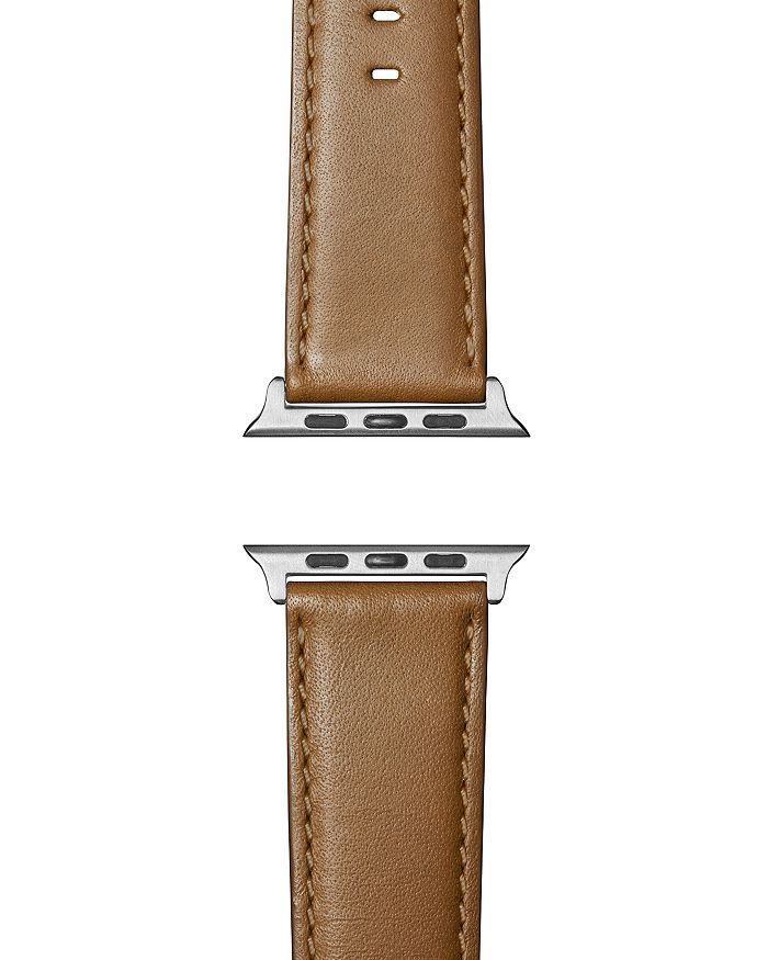 Shinola Aniline Leather Strap For Apple Watch, 24mm In Largo Tan