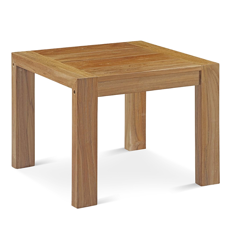 Modway Upland Outdoor Patio Wood Side Table In Brown