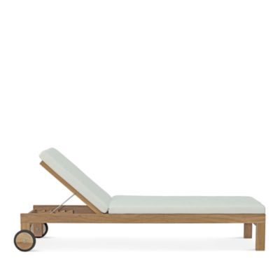 Upland Outdoor Patio Teak Chaise