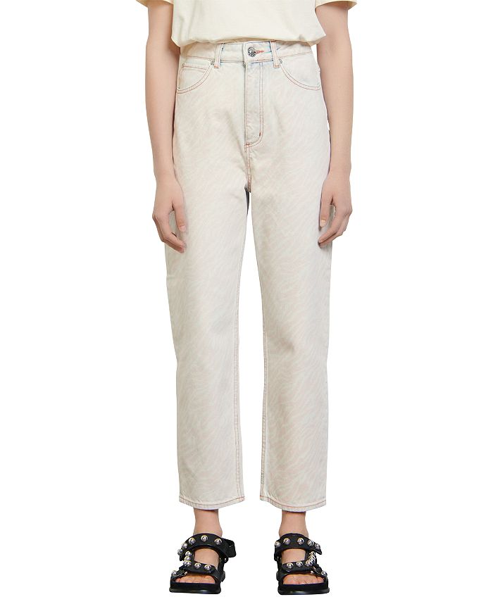 Sandro Zebran Acid Wash Relaxed Fit Jeans | Bloomingdale's