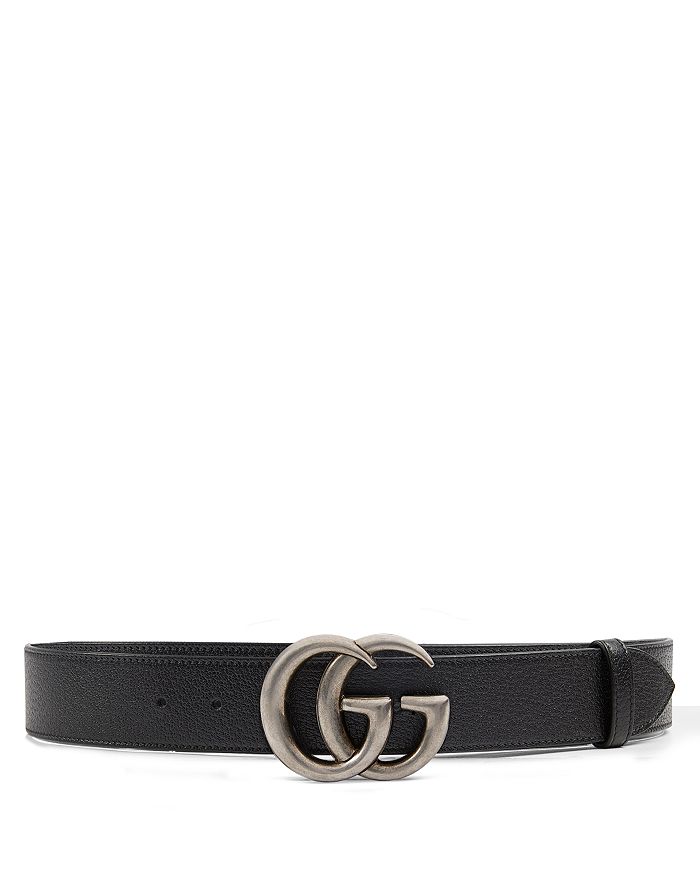 Gucci Women's Leather Belt with Double G Buckle