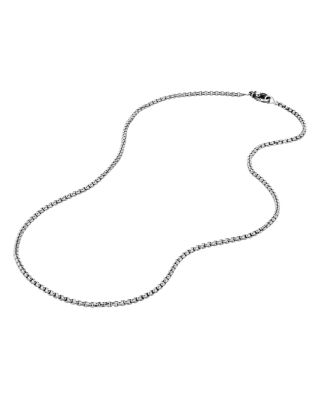 Men's Small Box Chain Necklace 22", 2.7mm