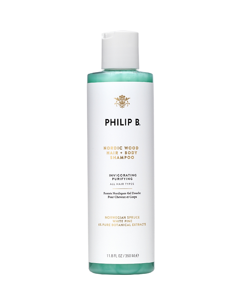 Philip B - Nordic Wood Hair + Body Shampoo (invigorating Purifying - All Hair Types) 350ml/11.8oz