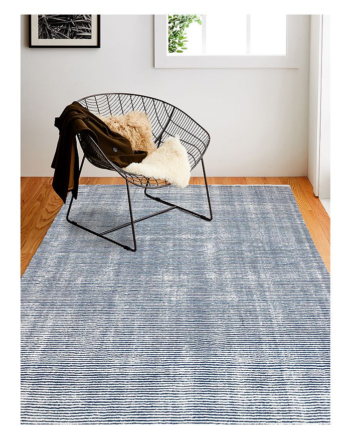 Shop Bashian Contempo Alm-211 Runner Area Rug, 2'6 X 8' In Blue/ivory