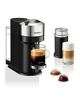 Nespresso - Vertuo Next Deluxe by De'Longhi with Aeroccino Milk Frother, Pure Chrome