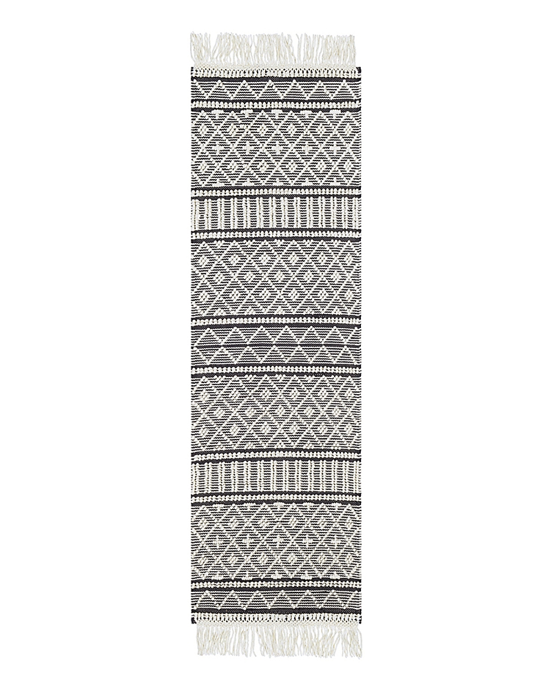 Surya Farmhouse Tassels Fts-2300 Runner Area Rug, 2'6 X 8'0 In Gray