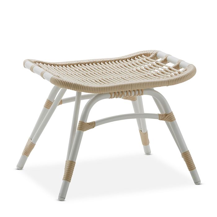 Sika Designs S Monet Outdoor Foot Stool In Dove White