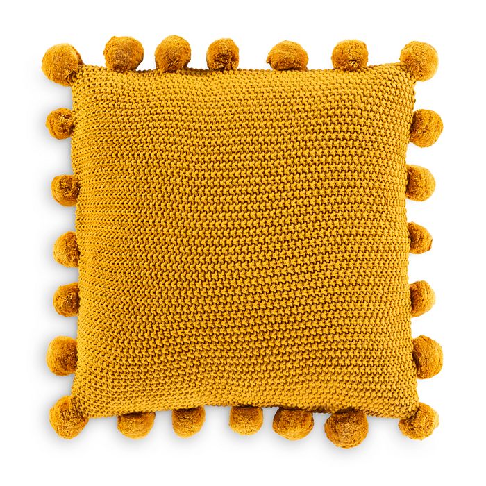 Surya Pomtastic Decorative Pillow, 20 X 20 In Mustard