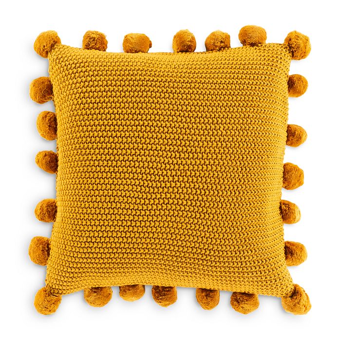 Shop Surya Pomtastic Decorative Pillow, 20 X 20 In Mustard