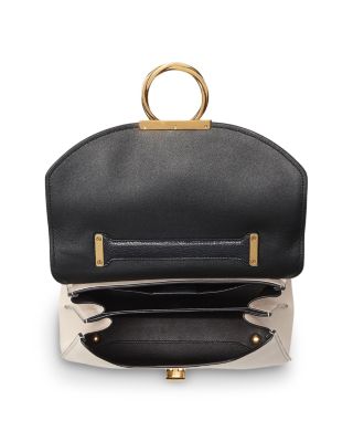 Salvatore Ferragamo Margot Small Color Block Leather Handbag