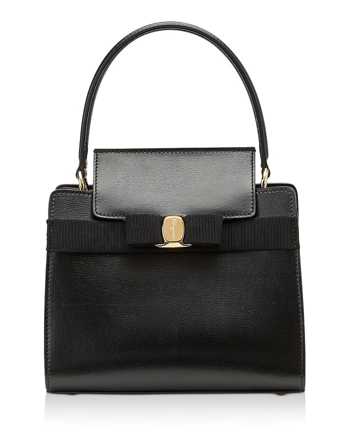 Ferragamo Salvatore Leather Top Handle Bag | Bloomingdale's