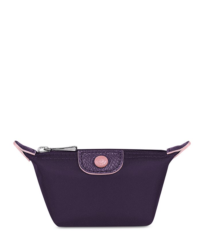 Longchamp Le Pliage Coin Case In Bilberry